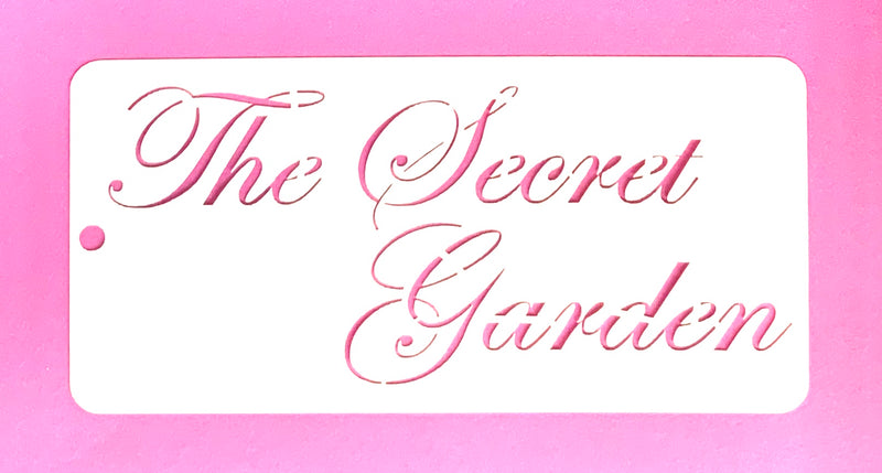 Stencil The Secret Garden 20+10 cm