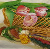 Colorful tulip basket