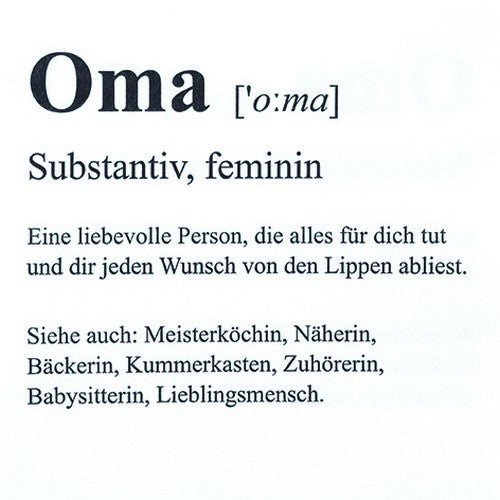 Definition von Oma