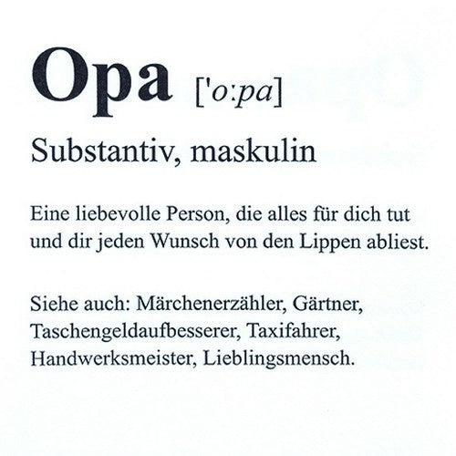 Definition von Opa