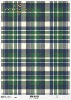 Green and blue check pattern