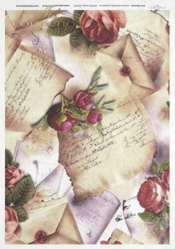 Briefpapier mit Blumen