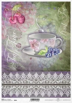 Tea cup with lace