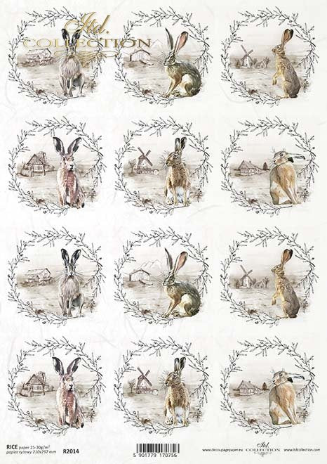 Bunny motifs vintage art